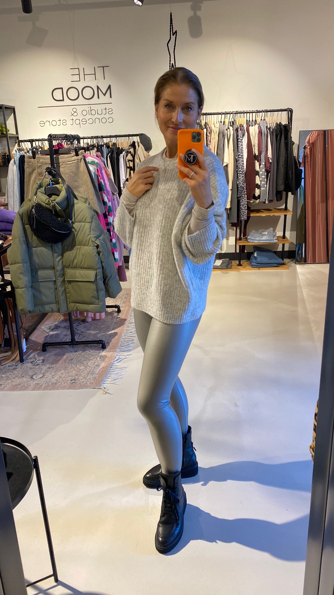 TRENDYQUEEN Lederleggings