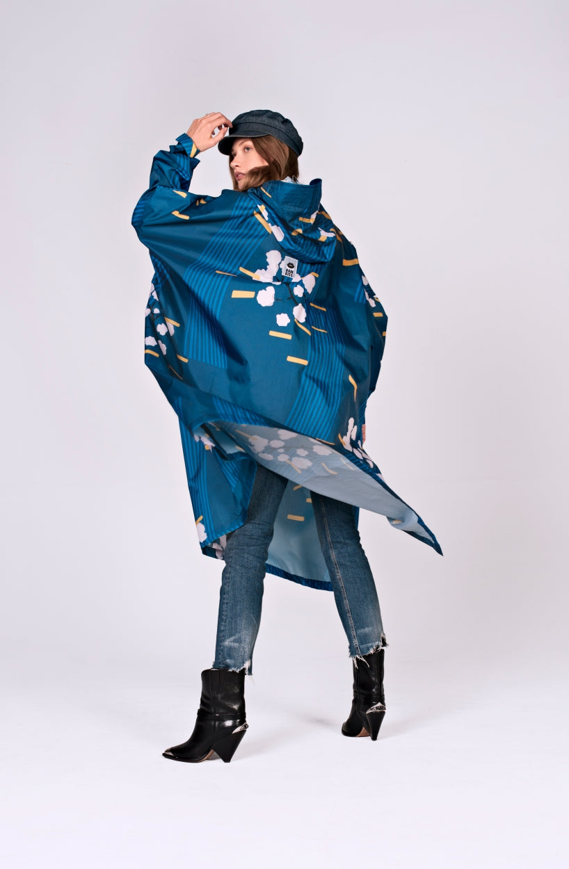 Rain Poncho - Japanese Blossom