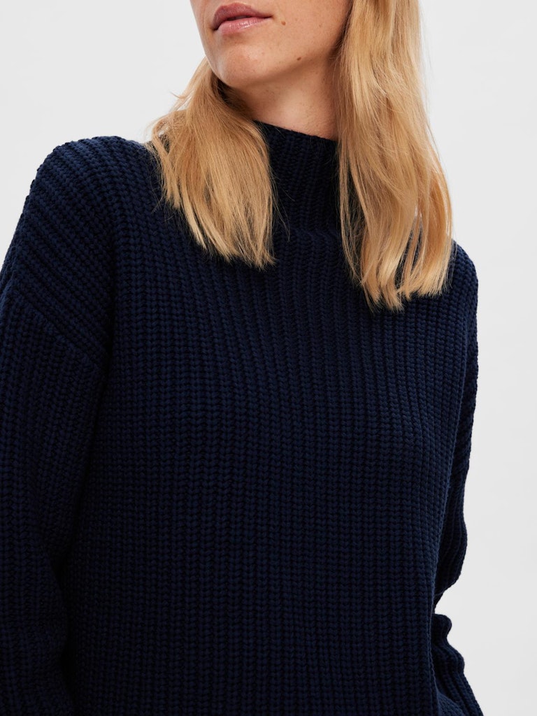 SLFSELMA Knit Pullover Dark Sapphire