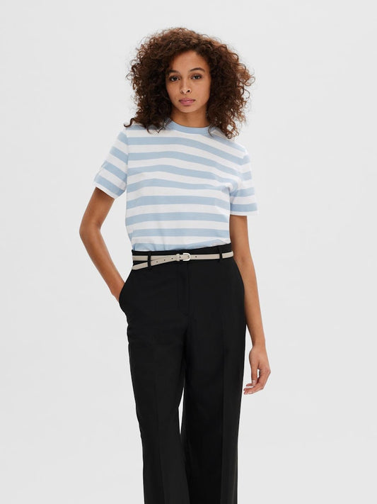 SLFESSENTIAL Boxy Tee Stripes (verschiedene Farben)