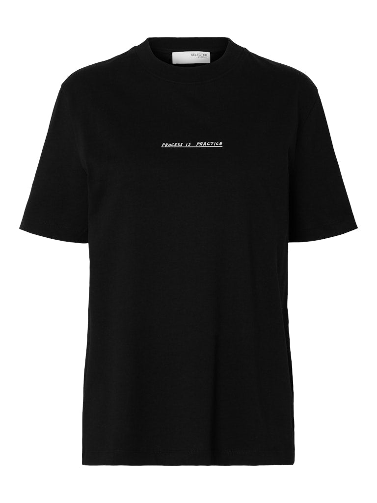 SLFRELAX Colwoman Printed Tee Black